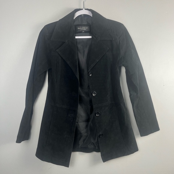 beyond california Jackets & Blazers - Vintage 90s Beyond California Sport suede leather blazer size Medium